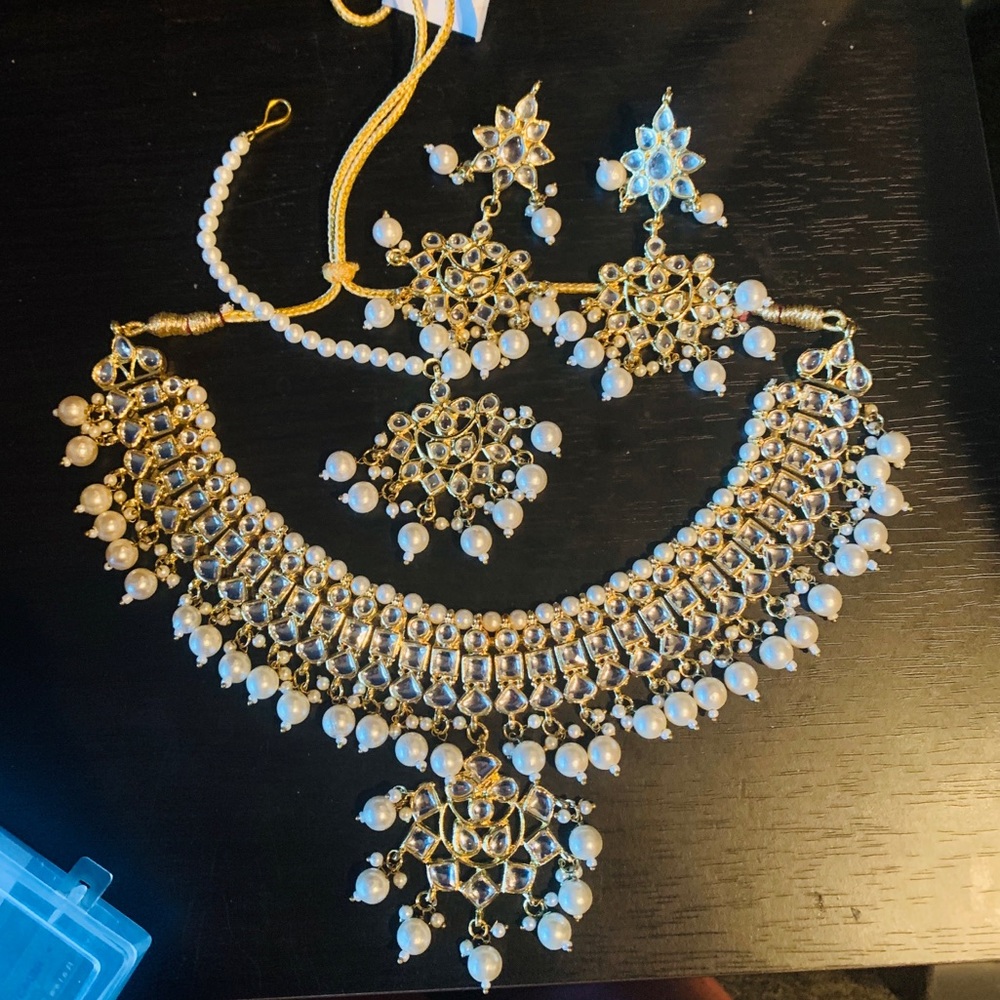 ✨ **CLOSE OUT- Final Items** ✨ bridal Indian pakistani kundan polki jewelry set